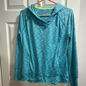 Tangerine Blue and Lime Active Top